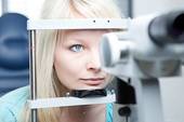 Slit lamp eye exam